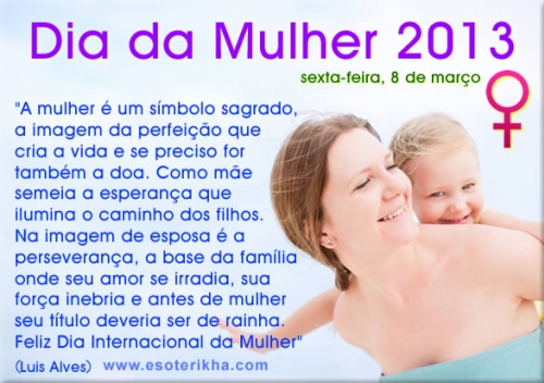 Feliz Dia da Mulher